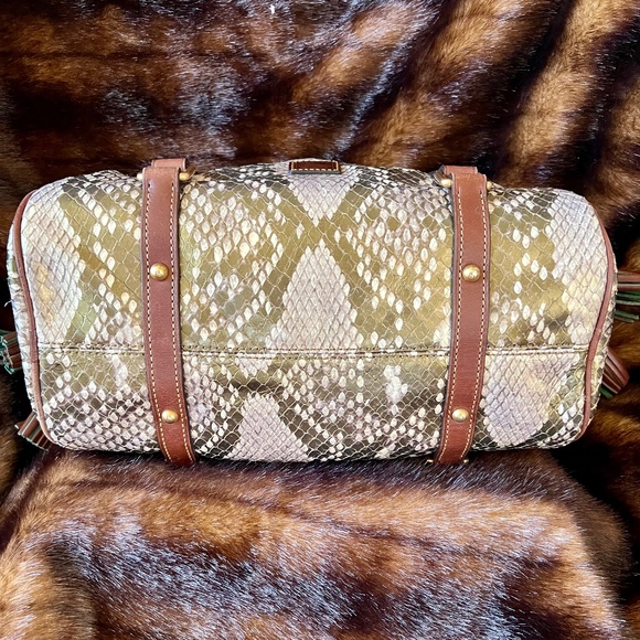 Dooney & Bourke Python Embossed Florentine Satchel - Picture 5 of 10